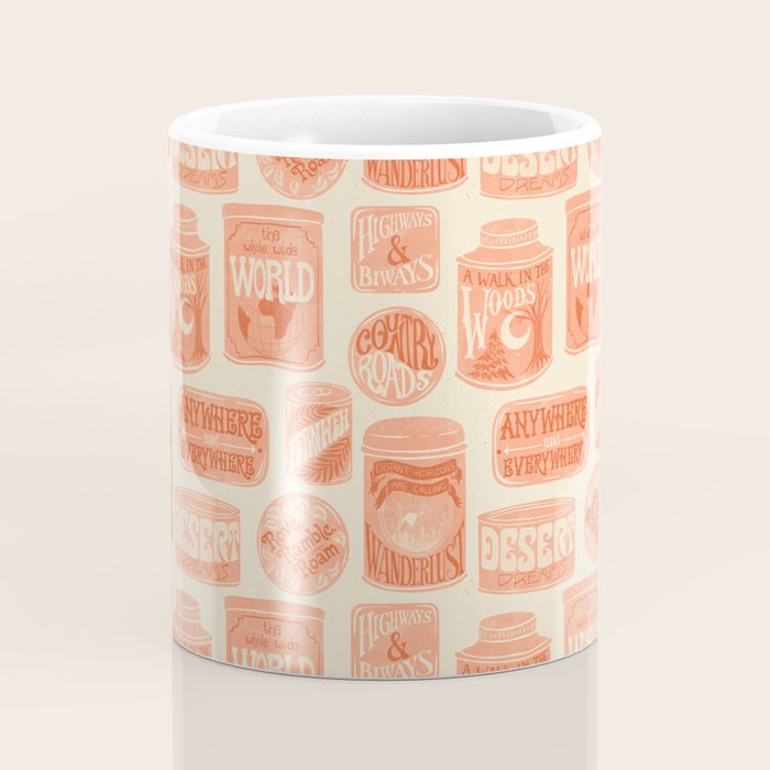 Vagabondâs Cupboard - peach and cream Coffee Mug Gallery Image 4