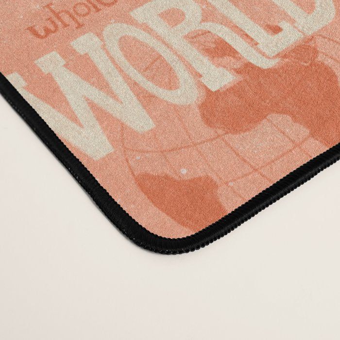 Vagabondâs Cupboard - peach and cream Desk Mat Gallery Image 4