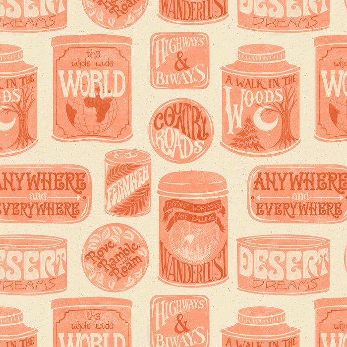 Vagabondâs Cupboard - peach and cream Coffee Mug Gallery Image 2