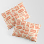 Vagabondâs Cupboard - peach and cream Pillow Sham Gallery Image 3