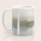 Break in the Weather I - Gray Blue Sage Green Sunrise Abstract Nature Ocean Painting Art Print Coffee Mug Gallery Image 3