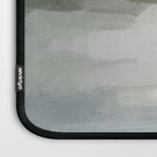 Break in the Weather I - Gray Blue Sage Green Sunrise Abstract Nature Ocean Painting Art Print Laptop Sleeve Gallery Image 3