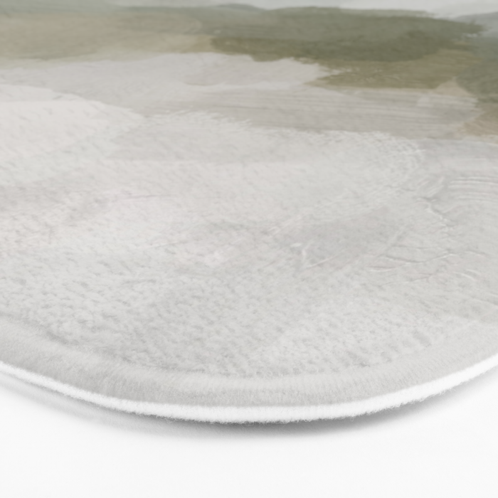 Break in the Weather I - Gray Blue Sage Green Sunrise Abstract Nature Ocean Painting Art Print Bath Mat Gallery Image 3