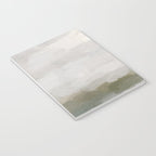 Break in the Weather I - Gray Blue Sage Green Sunrise Abstract Nature Ocean Painting Art Print Notebook Gallery Image 3