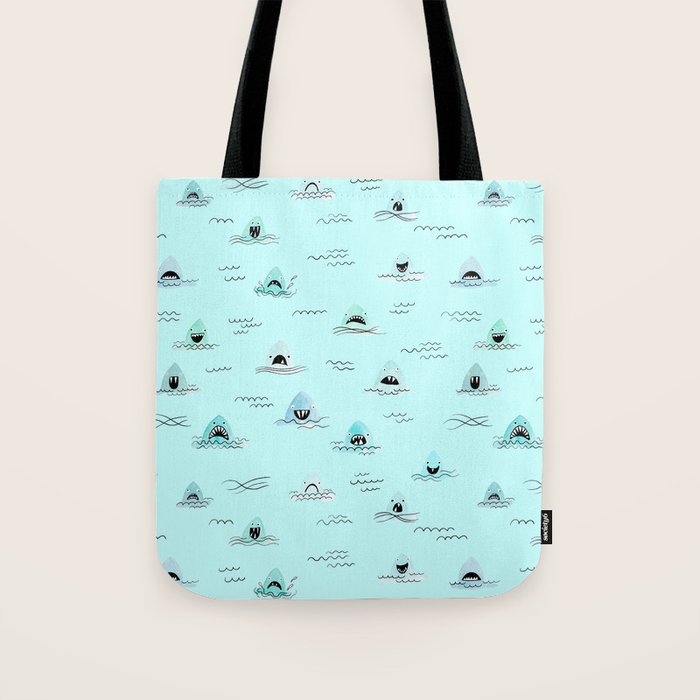 Sharkhead - Shark Pattern Tote Bag Gallery Image 1