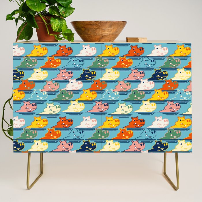 Happy Hippo Family Credenza Gallery Image 1