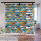 Happy Hippo Family Wall Mural Gallery Image 1