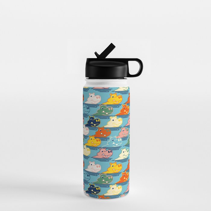 Happy Hippo Family Water Bottle Gallery Image 1