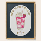 Strawberry Caipirinha Cocktail Zodiac Sign Serving Tray Gallery Image 1