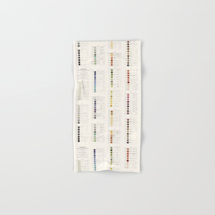Werner's nomenclature of colour Version II Bath Towel Gallery Image 1