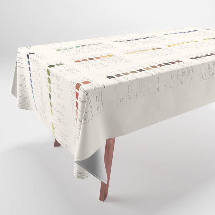 Werner's nomenclature of colour Version II Tablecloth Gallery Image 1