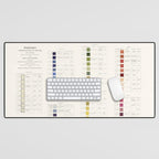 Werner's nomenclature of colour Version II Desk Mat Gallery Image 1