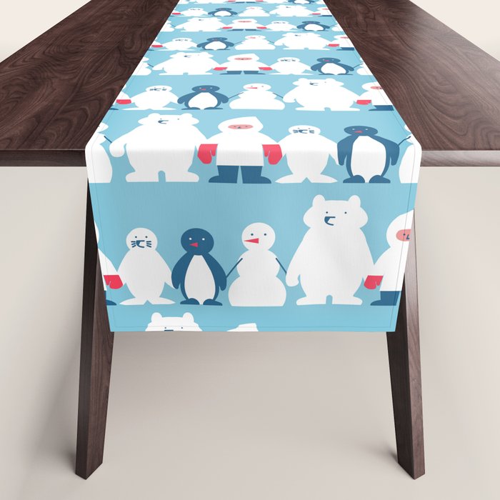 Winter friends Table Runner Gallery Image 1