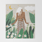 Trust the wait. Embrace the uncertainty. Enjoy the beauty of becoming. Throw Blanket Gallery Image 2