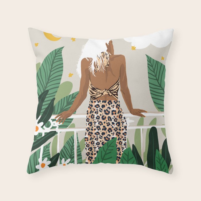 Trust the wait. Embrace the uncertainty. Enjoy the beauty of becoming. Throw Pillow Gallery Image 1