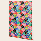 Colorful tropical plant leaves art pattern Wallpaper Gallery Image 2