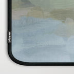 Summer at the Lake II - Sky Gray Blue Sage Green Abstract Wall Art, Painting Nature Print Portrait Laptop Sleeve Gallery Image 3