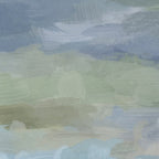 Summer at the Lake II - Sky Gray Blue Sage Green Abstract Wall Art, Painting Nature Print Portrait Coffee Mug Gallery Image 2