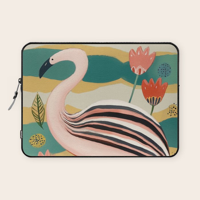 Pink Flamingo Laptop Sleeve Gallery Image 1