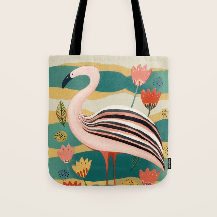 Pink Flamingo Tote Bag Gallery Image 1