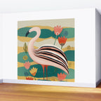 Pink Flamingo Wall Mural Gallery Image 2