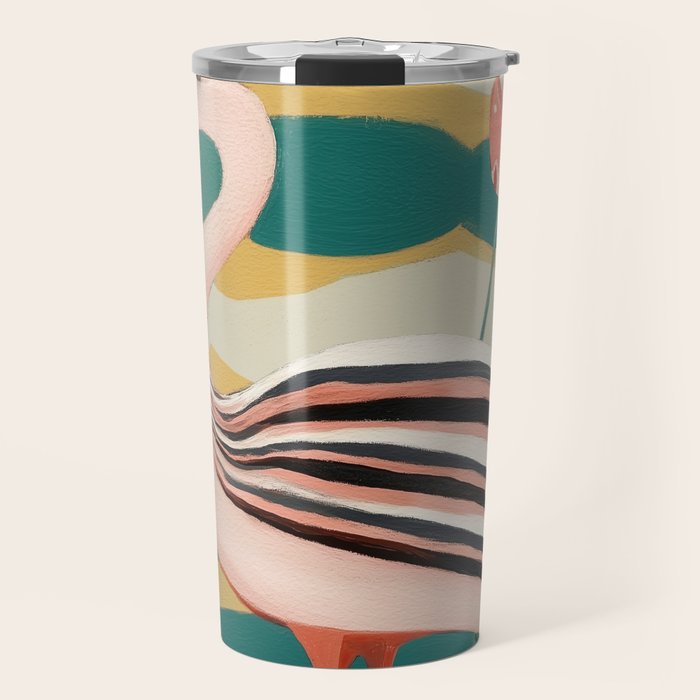 Pink Flamingo Travel Mug Gallery Image 1