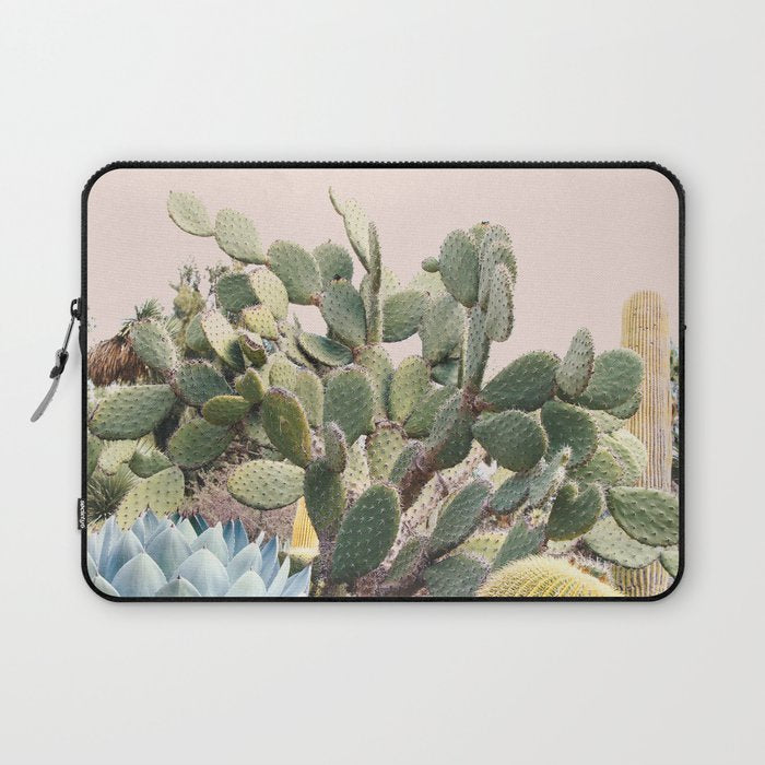 Vintage Desert Cactus Garden Laptop Sleeve Gallery Image 1