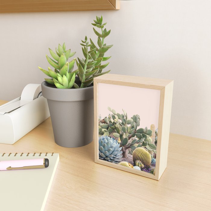 Vintage Desert Cactus Garden Mini Art Print Gallery Image 2