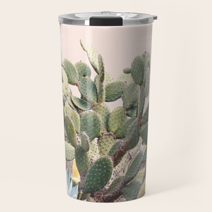Vintage Desert Cactus Garden Travel Mug Gallery Image 1