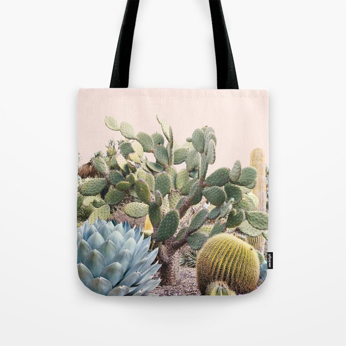 Vintage Desert Cactus Garden Tote Bag Gallery Image 1