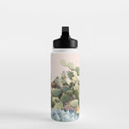 Vintage Desert Cactus Garden Water Bottle Gallery Image 3