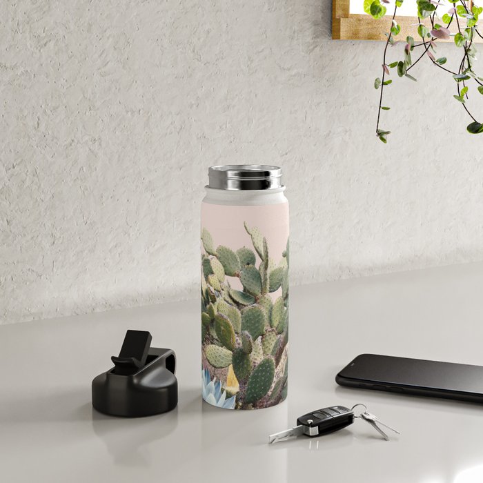 Vintage Desert Cactus Garden Water Bottle Gallery Image 4