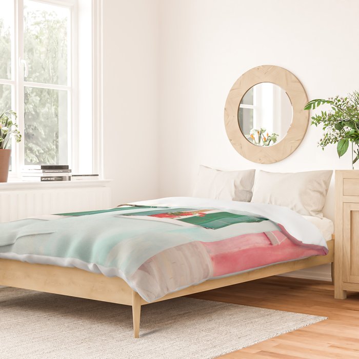 Burano Pastels - Venice Italy Duvet Cover Gallery Image 2