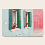 Burano Pastels - Venice Italy Cutting Board Gallery Image 1