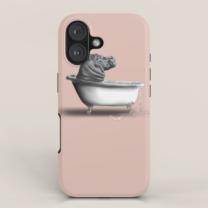Hippo in Bath iPhone Case Gallery Image 1