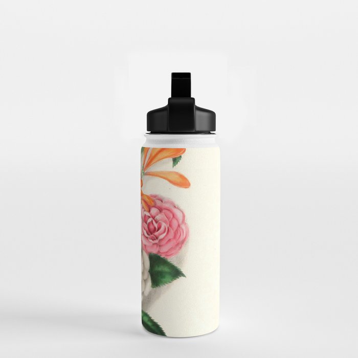 Flowers from "Floral Belles" by Clarissa Munger Badger, 1866 (benefitting The Nature Conservancy) Water Bottle Gallery Image 2