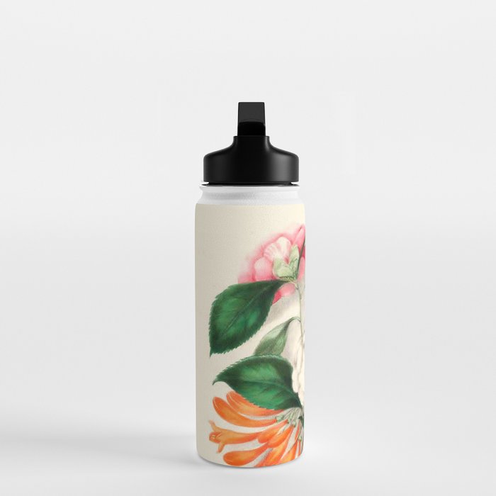 Flowers from "Floral Belles" by Clarissa Munger Badger, 1866 (benefitting The Nature Conservancy) Water Bottle Gallery Image 3