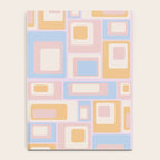 mid century mod squares pastel beach palette Notebook Gallery Image 4