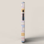 mid century mod squares pastel beach palette iPhone Case Gallery Image 2