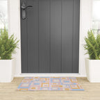 mid century mod squares pastel beach palette Welcome Mat Gallery Image 3