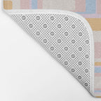 mid century mod squares pastel beach palette Bath Mat Gallery Image 2