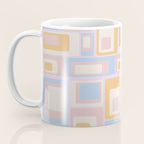 mid century mod squares pastel beach palette Coffee Mug Gallery Image 3