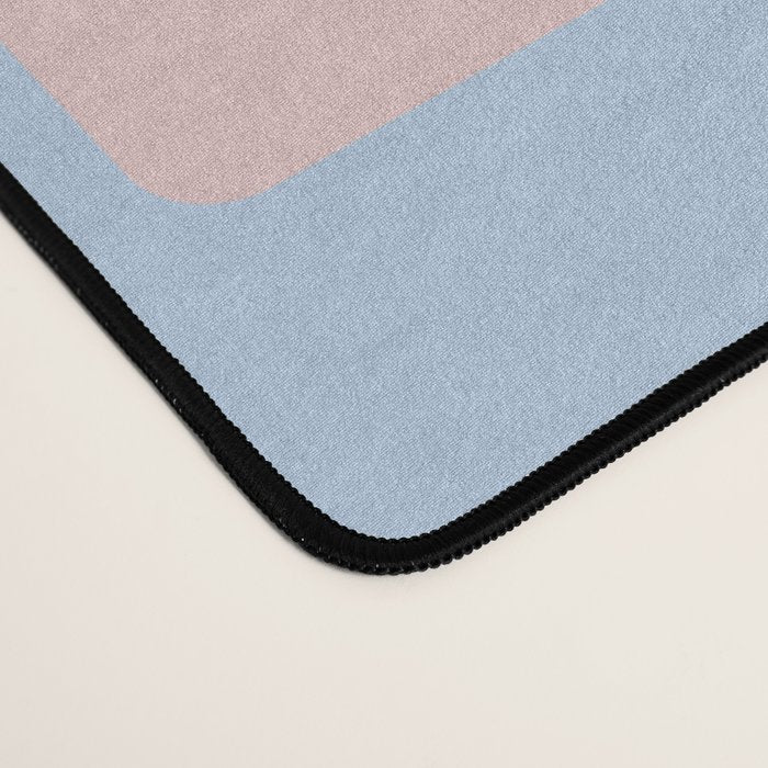 mid century mod squares pastel beach palette Desk Mat Gallery Image 4
