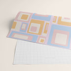 mid century mod squares pastel beach palette Wrapping Paper Gallery Image 2