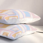 mid century mod squares pastel beach palette Pillow Sham Gallery Image 3