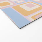 mid century mod squares pastel beach palette Welcome Mat Gallery Image 2