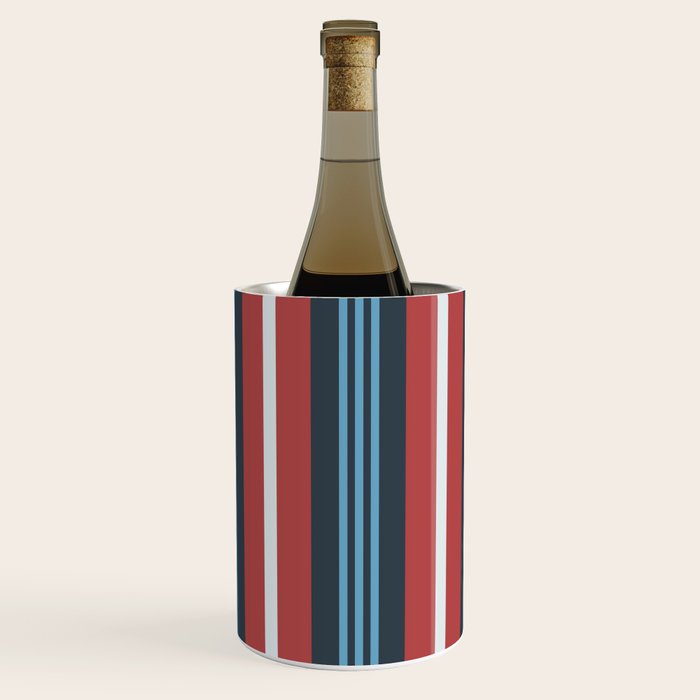Bold Retro Stripe Pattern - Cozy Heirloom Wine Chiller Gallery Image 3