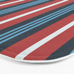 Bold Retro Stripe Pattern - Cozy Heirloom Bath Mat Gallery Image 3