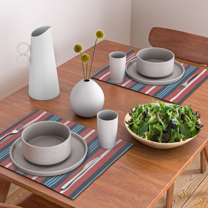 Bold Retro Stripe Pattern - Cozy Heirloom Placemat Gallery Image 2