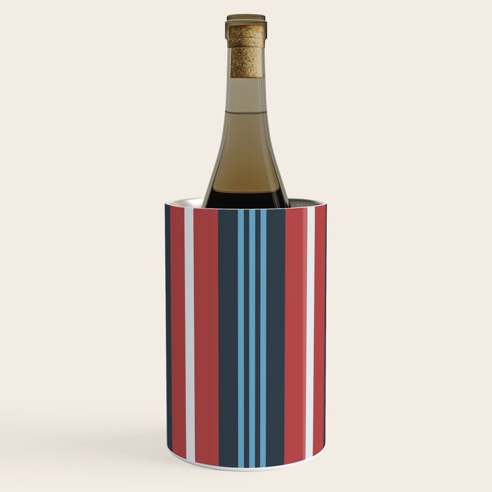 Bold Retro Stripe Pattern - Cozy Heirloom Wine Chiller Gallery Image 2